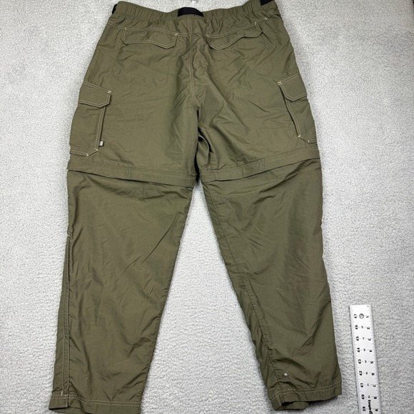 REI Mens Olive Green Convertible‎ Hiking Pants Size L 30 - Picture 8 of 12